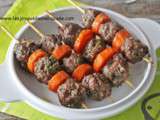 Brochettes de boulettes de viande