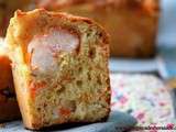 Cake salé facile / crevettes-surimi