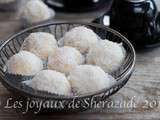 Gâteau boules de neige à la noix de coco