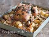 Poulet au four et ses pommes de terre