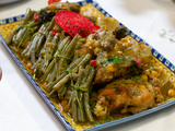 Tadjine de poulet aux haricots verts