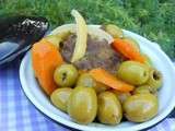 Tajine marocain à la viande, aux olives et citron confits