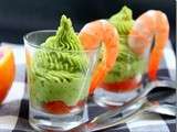 Verrine : avocat - crevettes