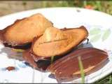 Madeleines en coque au chocolat