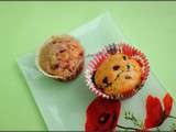 Muffins vanille pépites de chocolat ou framboises