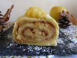 Biscuit roulé aux pommes caramélisées