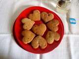 Coeurs crousti-fondants spéculoos et pépite de chocolat