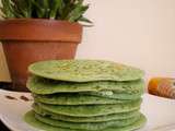 Pancakes végétariens au thé matcha