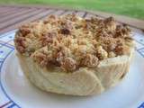 Tartelette-crumble rhubarbe & pomme