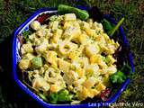 Salade de pommes de terre exotique : cœurs de palmier, avocat et mangue