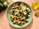 Aubergines braisées à la feta