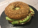 Bagels saumon fumé et avocat