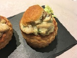 Bouchées forestières au boudin blanc