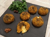 Boulettes de butternut, cœur coulant de mozzarella