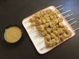 Brochettes de poulet au curry et ras el hanout