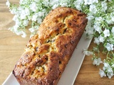 Cake à la noix de coco, bananes et pépites de chocolat