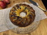 Couronne au lait concentré, citron et myrtilles