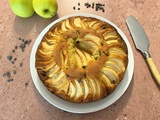 Gâteau au yaourt, aux pommes et aux pépites de chocolat