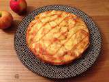 Gâteau moelleux aux pommes, amandes et caramel