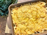 Gratin de pommes de terre aux deux saumons