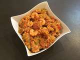 Jambalaya aux crevettes et chorizo