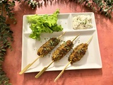 Kefta aux épices, sauce au yaourt