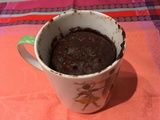 Mug cake fondant au chocolat