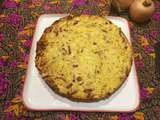 Quiche sans pâte à la courge spaghetti, au chèvre et aux lardons