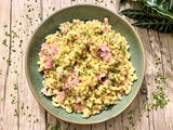 Risotto de coquillettes jambon de Cyril Lignac