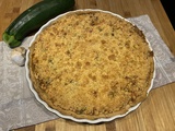 Tarte crumble aux courgettes, à la feta et au thym