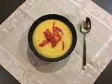 Velouté de panais et ses lamelles de chorizo