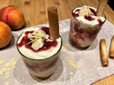 Verrine façon pêche melba