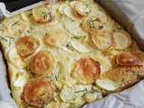 Clafoutis chèvre courgette