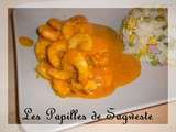 Crevettes sauce coco pimentée