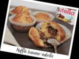 Muffin à la banane et nutella (6pp)