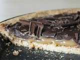 Tarte caramel beurre salé et chocolat