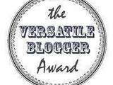 The versatile blogger award