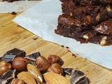 Brownies aux noisettes et amandes caramélisées de Cyril