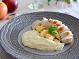 Boudin aux pommes et crème de panais