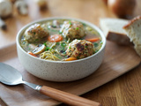 Bouillon aux boulettes de veau