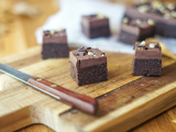 Brownie sans cuisson aux noix