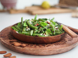 Haricots verts à la tapenade et aux amandes