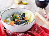 Moules de bouchot au bouillon coco citronnelle