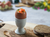 Oeufs brouillés au saumon fumé