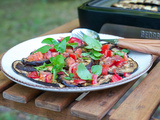 Salade d’aubergines grillées – au barbecue