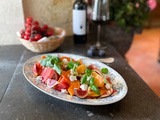 Salade de butternut à la tomate et au chèvre