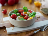 Salade de tomates façon caprese