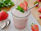 Smoothie fraise amandes