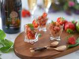 Tartare de saumon aux fraises