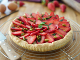 Tarte aux fraises à la crème pâtissière